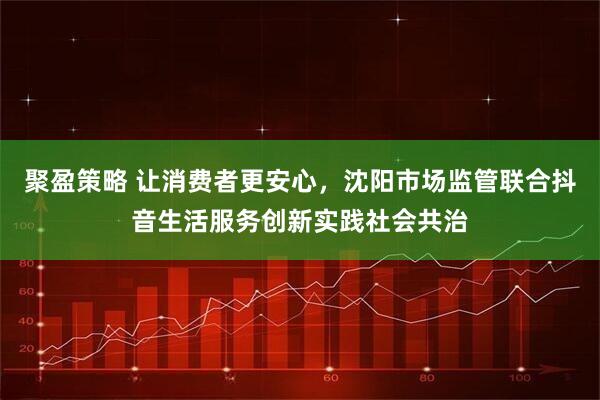 聚盈策略 让消费者更安心，沈阳市场监管联合抖音生活服务创新实践社会共治